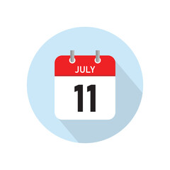 July 11 Concept Design. Vector Illustration.