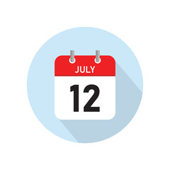 July 12 Concept Design. Vector Illustration.