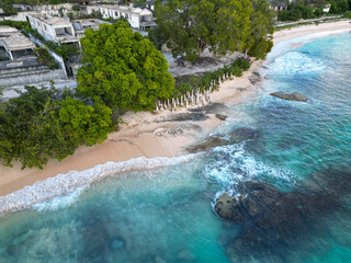 island beach with rocks