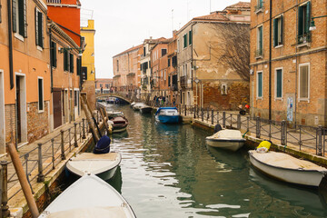 Fototapeta na wymiar Venice, Burano, Murano streets and canals