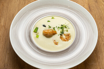 delicious soup on the table
