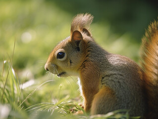 Obraz premium squirrel on a tree