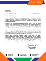 Obraz premium Professional and modern corporate letterhead template
