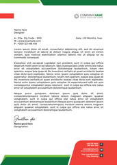 Obraz premium Professional and modern corporate letterhead template