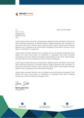 Professional and modern corporate letterhead template