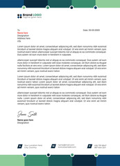 Professional and modern corporate letterhead template