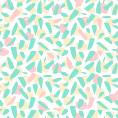 Hipster Blots Seamless Pattern. Vector Illustration of 80s Style Tile Background.