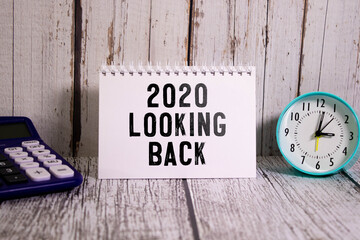 2020 Year in Review on a folded newspaper as the front page