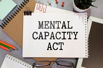 The act of mental disability is shown with text on a white background