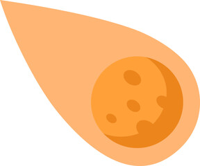 Minimalist Comet Illustration