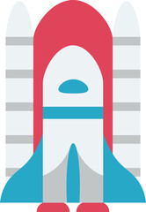 Minimalist Rocket Illustration
