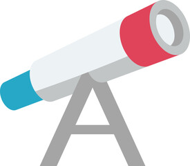 Minimalist Telescope Illustration