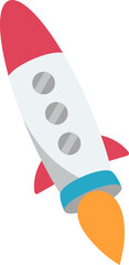 Minimalist Rocket Illustration