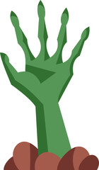 Adorable Hand Halloween Illustration