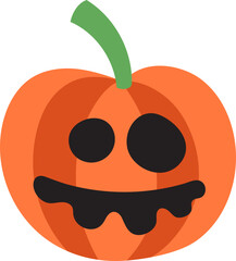 Cute Halloween Pumpkin Illustration