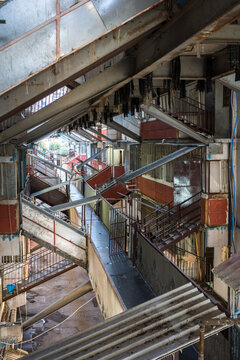 Napoli, Scampia, Vela Azzurra. Interno delle vele di Scampia, palazzo, suburbano