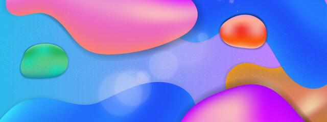 Vector colorful colourful gradient realistic liquid background