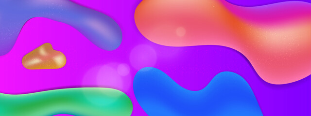 Vector abstract colorful colourful gradient background with fluid shapes