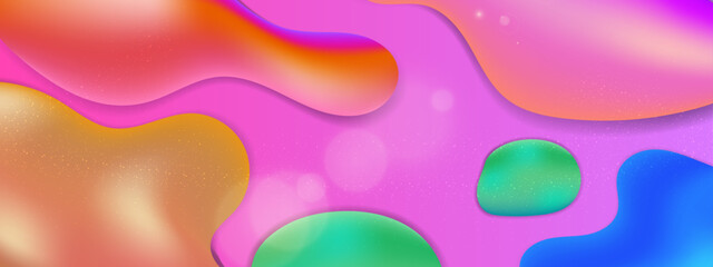 Vector colorful colourful liquid shapes background