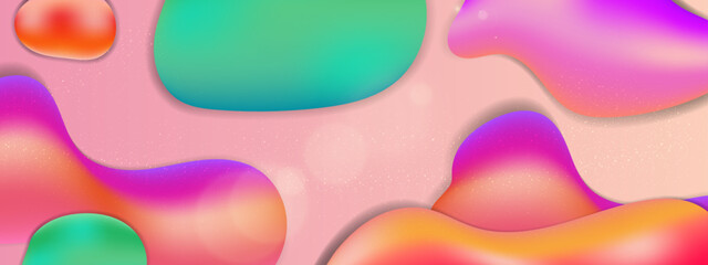 Vector colorful colourful abstract colorful fluid gradient background