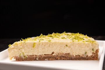 Dessert - Lemon pie with meringue topping