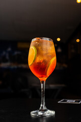 Drink - Aperol with liqueur and orange