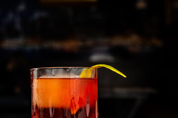 Drink - Aperol with liqueur and orange