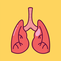 Human Organs Cartoon Vector Education 