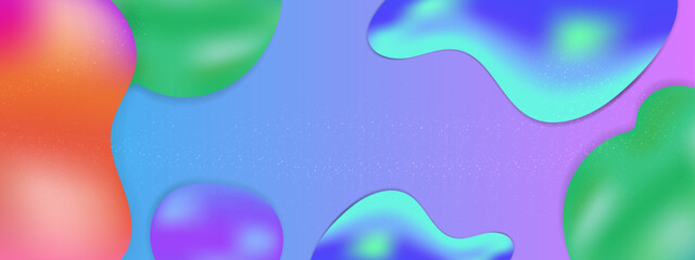 Vector colorful colourful liquid shapes background