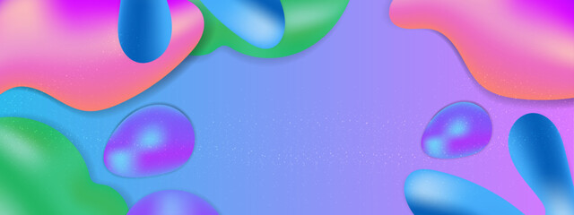 Vector abstract colorful colourful gradient background with fluid shapes