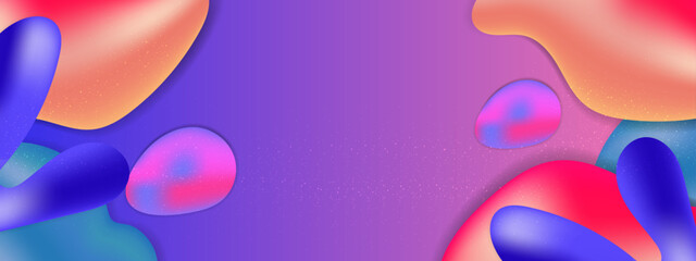 Vector gradient colorful colourful fluid shapes background