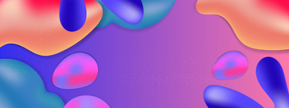 Vector abstract colorful colourful gradient background with fluid shapes