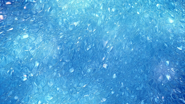 Glistening light blue simple background texture. AI generative