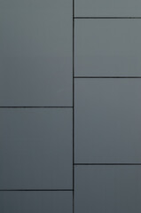 Gray Wall Panels with Black Mortar.