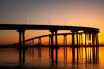 Fototapeta na wymiar San Diego Coronado Bridge