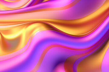 Obraz premium Dynamic fluid golden pink wallpaper.