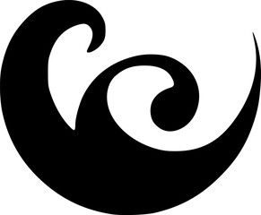 Fototapeta na wymiar black waves icon