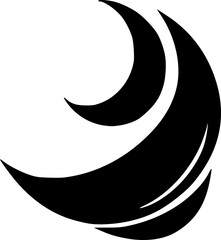 Fototapeta na wymiar black waves icon