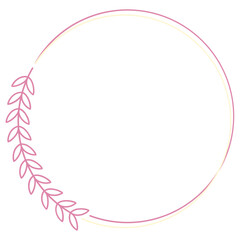 Fototapeta premium Heart Circle Frame