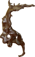 3D Render Chocolate Splash