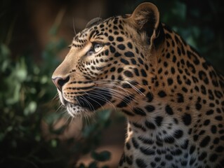 Breathtaking Bengal Leopard Portrait AI Generated Generative AI