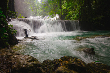 The view piala Waterfall Luwuk Banggai, Central Sulawesi, Indonesia.