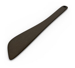 3D Render Wooden Spatula