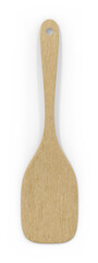 3D Render Wooden Spatula