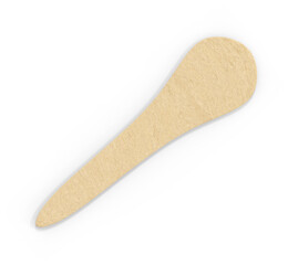 3D Render Wooden Ice Cream Stick