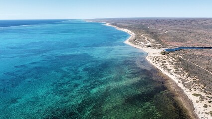 Views of the Ningaloo Reef near Exmouth in Australia
