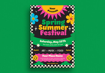 Colorful Spring Summer Festival Event Flyer