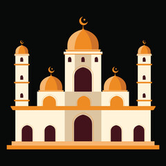 Mosque Vector Logo illustration Artwork