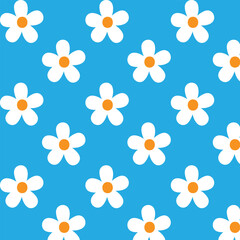 Flower vector pattern illustration floral background