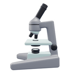 microscope, medical illustration rendering with transparent background